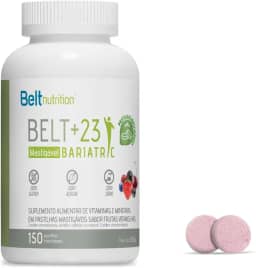 Belt +23 Bariatric MASTIGÁVEL Multivitamínico e Multimineral 150 Pastilhas (150 Pastilhas, Frutas Vermelhas)