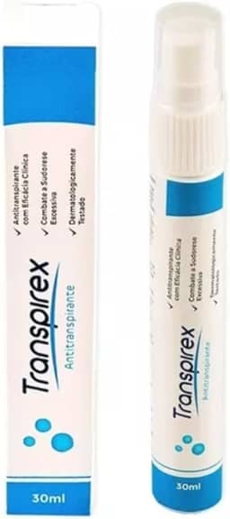 Desodorante Transpirex 30ml para corpo Antitranspirante, Inodor