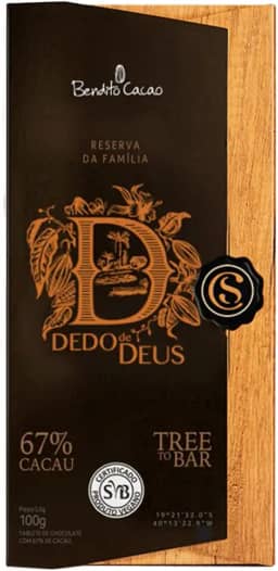 Tablete Dedo De Deus 67% Cacau 100G Cacau Show