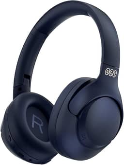 Fone de Ouvido Bluetooth QCY H3 ANC, Cancelamento de Ruído Ativo Headphone Bluetooth 5.4 Headset com Microfone, Certificação Hi-Res Audio, Conexão Multipontos, 60 horas reprodução (Azul)