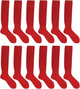 Kit 6 pares Meião de Futebol Adulto Atoalhado - 38/44