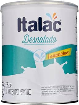LEITE EM PÓ DESNATADO INSTANTANEO LATA ITALAC 280 GRS