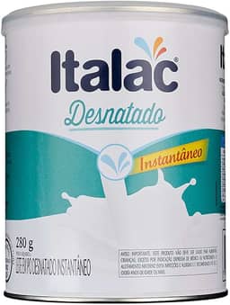 LEITE EM PÓ DESNATADO INSTANTANEO LATA ITALAC 280 GRS