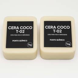 Cera de Coco para Velas 2kg – 100% Vegetal T-02 Ponto Química – Alta Performance, Ideal para Velas Artesanais e Aromáticas