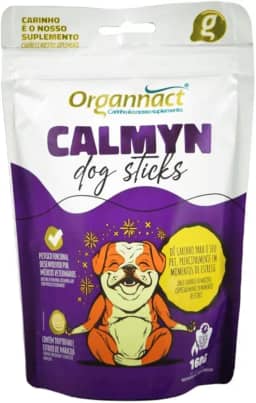 CALMYN DOG STICKS 160G Cachorros Petiscos Biscoitos Sabor Carne para Acalmar Pet Casa Buritis (160g)