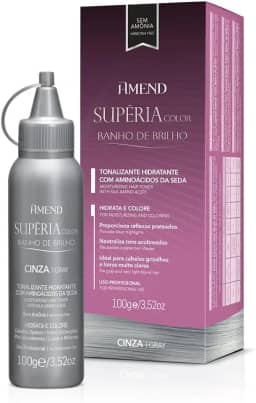 Amend Banho De Brilho Tonalizante Supéria Color Cinza 100 G