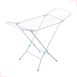 Varal Portátil De Chão Com Abas Dobráveis Não Enferruja (Branco)