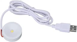 2 Conjuntos de Luz Destaque USB LED 5V 1W Olho Cuidadoso Redondo Acessório Iluminação para Exibição Joias com Fio 4 3 pés Vitrine Gabinete Entrada Que