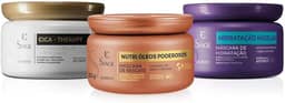 Eudora Kit Siàge Cronograma Capilar: Nutri Óleos Poderosos 250g + Cica-Therapy 250g + Hidratação Micelar 250g