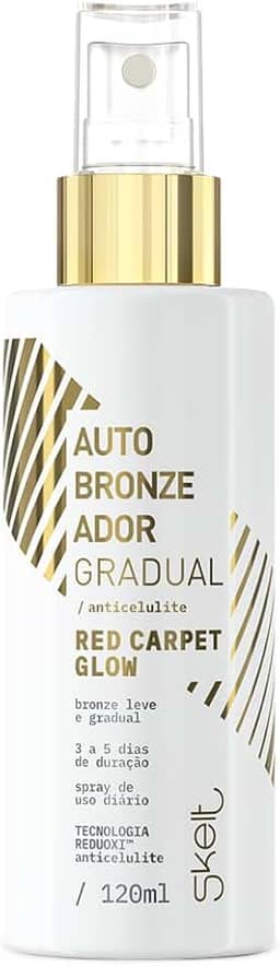 Skelt Autobronzeador Gradual Anticelulite 120ml | Promove um Belo Bronzeamento, Capza de Reduzir a Celulite, Duração de 3 a 5 Dias | Todos os Tipos de Pele