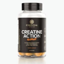 Creatine Action Gummy Laranja Essential Nutrition 60 Gomas