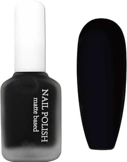 Esmalte Preto Fosco - Secagem Rápida Ao Ar Para Homens E Mulheres, Esmalte Em Gel Escuro