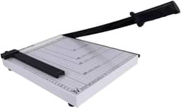 GUILHOTINA DE PAPEL A4 EM AÇO COM TRAVA ATÉ 12 FOLHAS