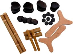 Kit Massoterapia com 12 Pedras Quentes Vulcânicas