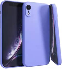 Capa Capinha Silicone Aveludada Compatível Com iPhone XR Premium (LILAS)
