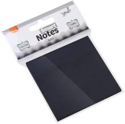Bloco Adesivo Smart Notes 76x76mm Preto Bloco com 50 Folhas, BRW