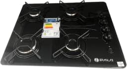 Cooktop A Gás 4 Bocas Braslar Pop Automático Preto Bivolt