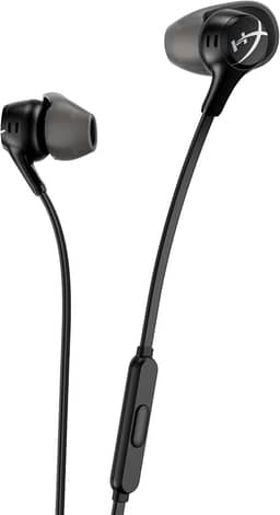 Fone de Ouvido HyperX Cloud Earbuds II - Otimizado para Celular, Microfone Integrado, 4 Tamanhos de Pontas Auriculares, Inclui Case Rígida, Preto (70N24AA)