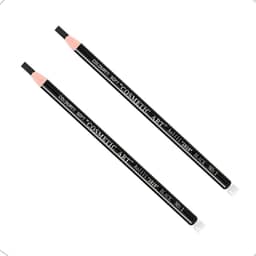 Kit 2 Lápis Dermatográfico Preto Para Design Sobrancelha Micropigmentação