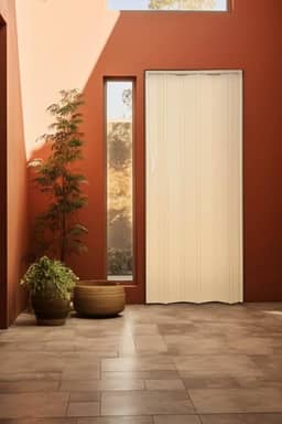 Porta Sanfonada de Pvc 210x62cm Bariri Amarelo