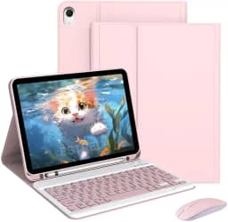 Teclado BluetoothCom Mouse e Capa Para Samsung Galaxy Tab S9 FE+/S9 + de 12,4 polegadas