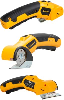 Tesoura Elétrica Cortador de Tecido Rotativo Profissional – Bateria Recarregável USB, Lâmina Circular Afiada 10 Faces, Costura Patchwork Artesanato Corte Preciso Rápido e Seguro