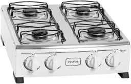 Fogão de Mesa 4 Bocas Apolo Sem Tampa Realce Branco