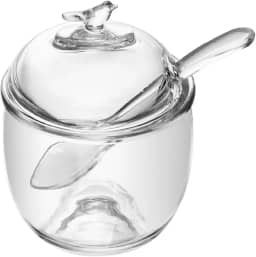 WOLFF - Açucareiro com Colher e Tampa Bird 150ml Cristal Ecológico