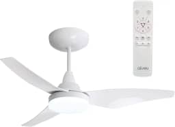 Ventilador de Teto Aliseu Mestre Branco Bivolt com Controle Remoto