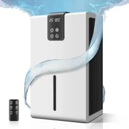 110-220V, Desumidificador de Ar 2.2L, Purificador de Ar, Desumidificador Ar Ambiente Elétrico Antiodor, Branco, Desligamento Automático Quando a Água Está Cheia