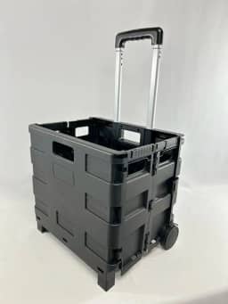 Carrinho de Compras Dobrável VGHome Plástico tipo caixa