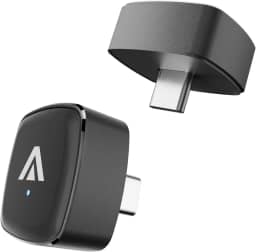 Adaptador automotivo D7C 2 em 1 sem fio CarPlay e Android, mini dongle Plug & Play USB tipo C, converte conexão com fio de fábrica para carros 2016+, sem atraso, para iPhone e telefone Android