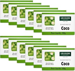 Granado Sabonete Tratamento, Coco, 100g, 12 Unidades
