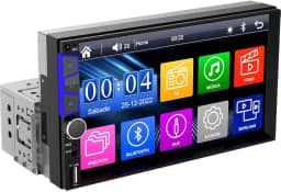 Central Multimídia Mp5 1Din 2Din Espelhamento iOS Android BT