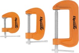 Sparta Jogo De Grampos Tipo C 25-50 - 75 Mm No. 1 2 E 3 Pol.