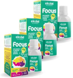 Kit Com 03 - Focus Kids (Memória) Sabor Tutti-Frutti 50ml Ekobé