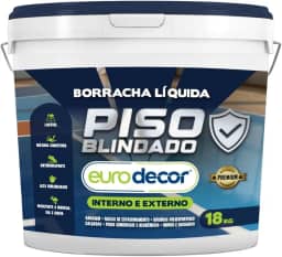 Borracha Líquida para Piso 18KG Tinta Borracha Antiderrapante Hidrorrepelente Garagem Estacionamento (Azul)