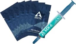 ARCTIC MX-6 (4g + 6 MX Cleaners) - Pasta térmica de desempenho máximo para CPU, consoles, placas gráficas, laptops, condutividade térmica muito alta, longa durabilidade, não condutiva, não capacitiva