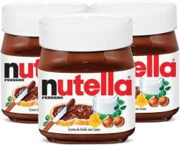 Creme de Avelã Nutella, 3 Potes de 350g