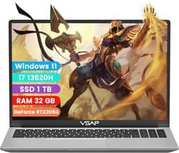 Notebook i7 13 Geração 32GB RAM 1TB SSD RTX2050 Ddr4 16in