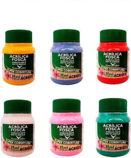 Tinta Acrílica Fosca - Nature Colors Acrilex 37 ml Branco - 519
