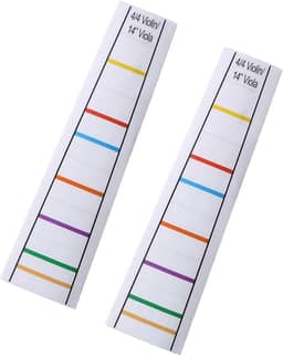 2 peças 4/4 transparente guia de dedo para violino guia de dedo marcador de posição decalque etiqueta acessório violino prática violino guia de dedo adesivo indicador de posição marcador de posição