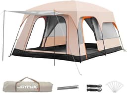 Barraca Camping Família Acampamento 8 10 Pessoas com Grande Varanda, 2 Quartos 1 Sala de Estar, Tenda Família à Prova D'água