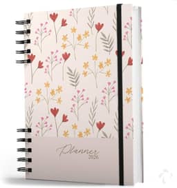 NISTI PRINT, Agenda Planner Visão Semanal Anual Capa Dura Primavera Dream