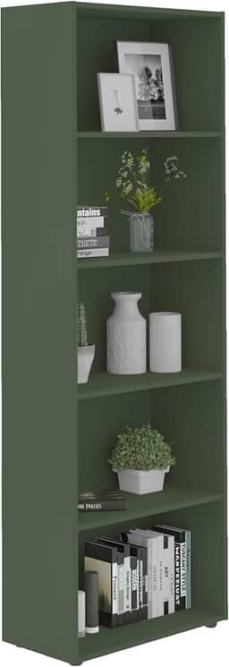 Estante Organizadora Multiuso Livreiro com 5 Nichos MULTY cor Menta - Artely