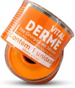 Vitalderme, Fita Cirúrgica em Silicone para Cicatriz e Queloide - 2,5cm x 1,5mt
