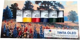 Kit 6 Tintas Tela Óleo Cores Tradicionais 20ml Talento Novo