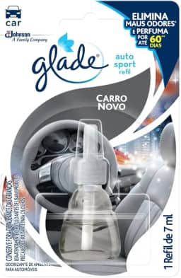 Desodorizador Glade Auto Sport Carro Novo Refil 7ml