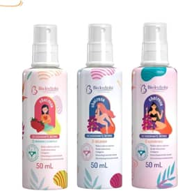 Kit Perfume Desodorante íntimo Delicada+Morango+Algodão Doce Bio Instinto 50ml