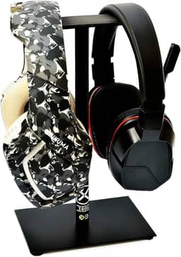 SUPORTE FONE DE OUVIDO HEADSET DUPLO PARA MESA